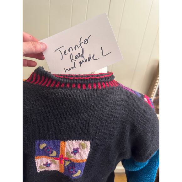 Jennifer Reed Hand Knitted Sweater women’s Large - Picture 3 of 4